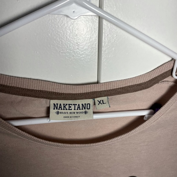Naketano Light Pink Short Sleeve T shirt XL - Picture 11 of 14